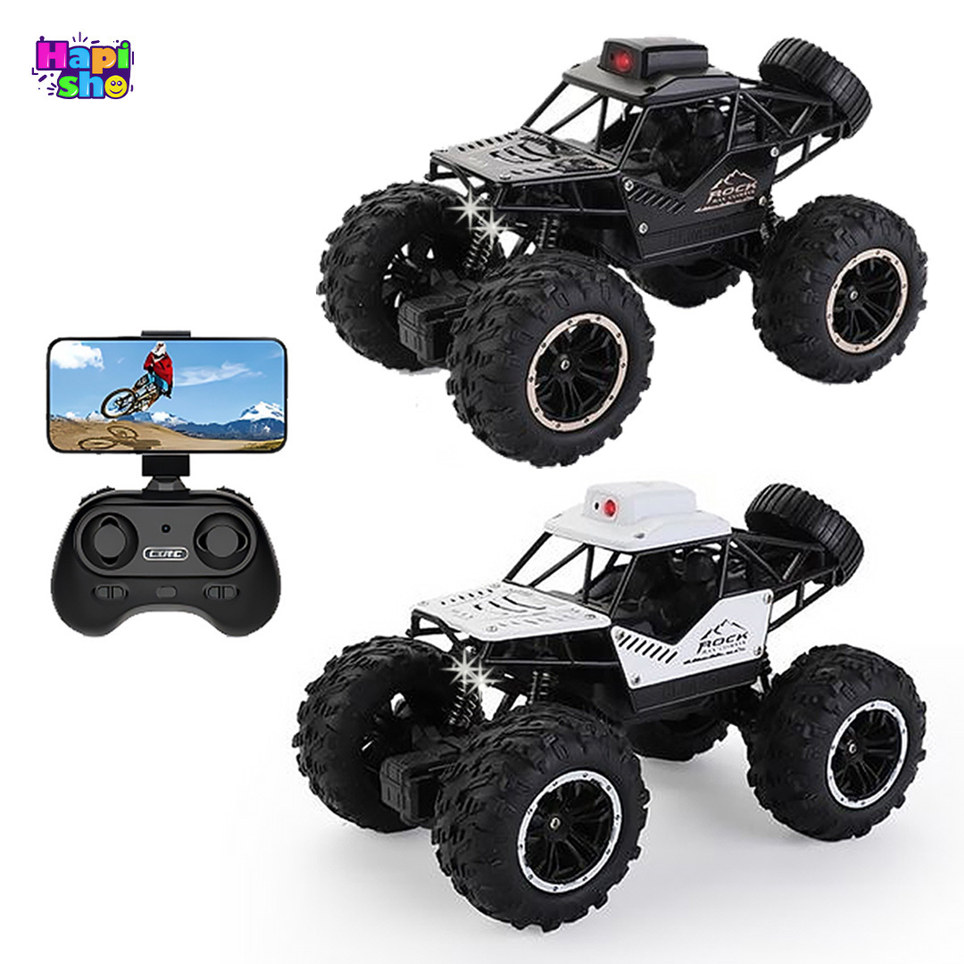  ماشین کنترلی آفرود دوربین‌دار شارژی با چراغ مدل CLIMBING OFF-ROAD–اسباب بازی 