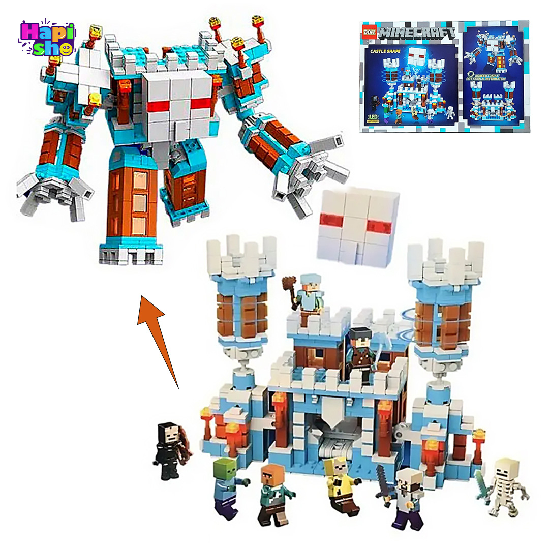 لگو ماینکرافت بزرگ دوحالته با چراغ الایدی و فیگور 866 قطعه DOLL–اسباب بازی