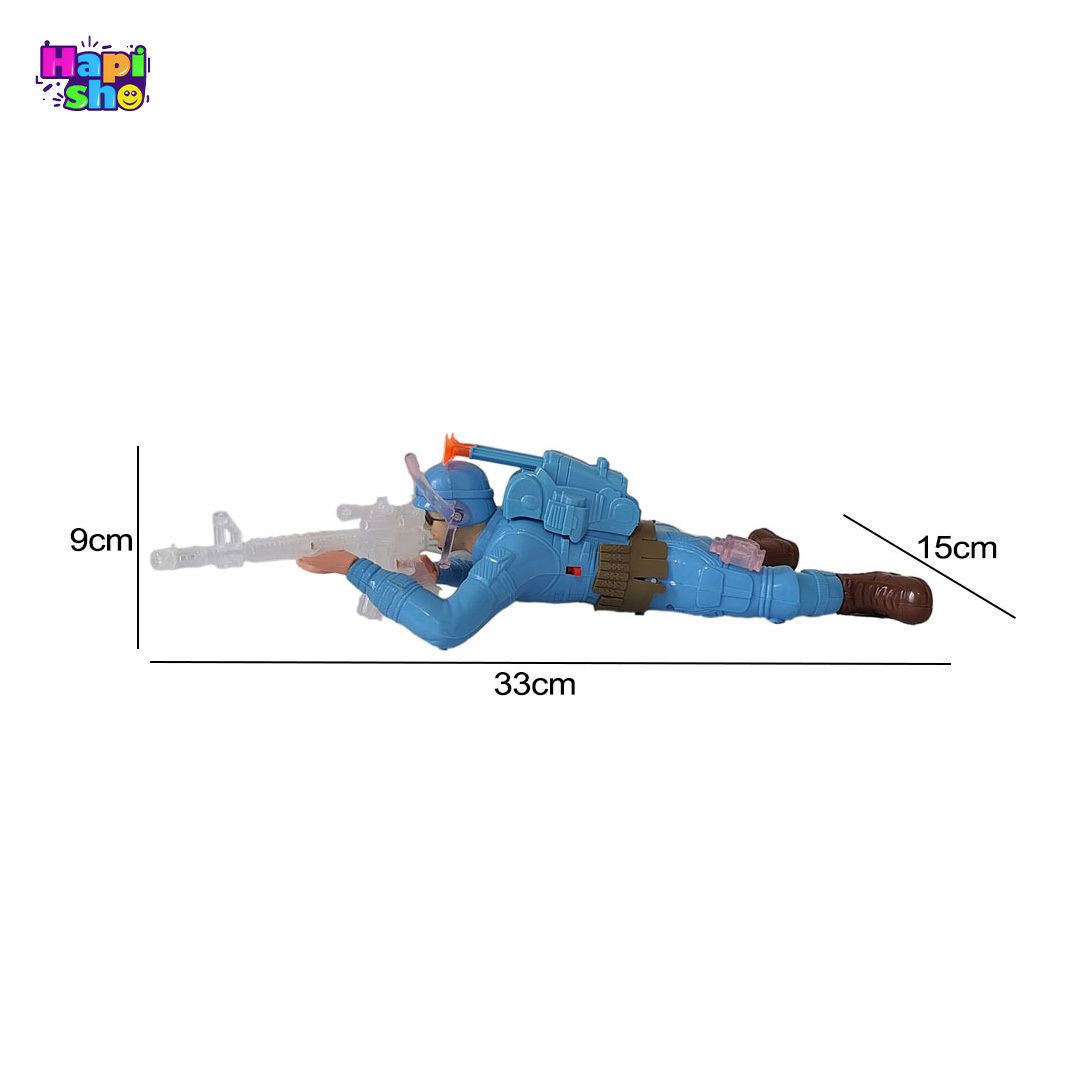  خرید ربات اسباب بازی پسرانه جنگی مدل سرباز با قابلیت پرتاب تیر دستی 