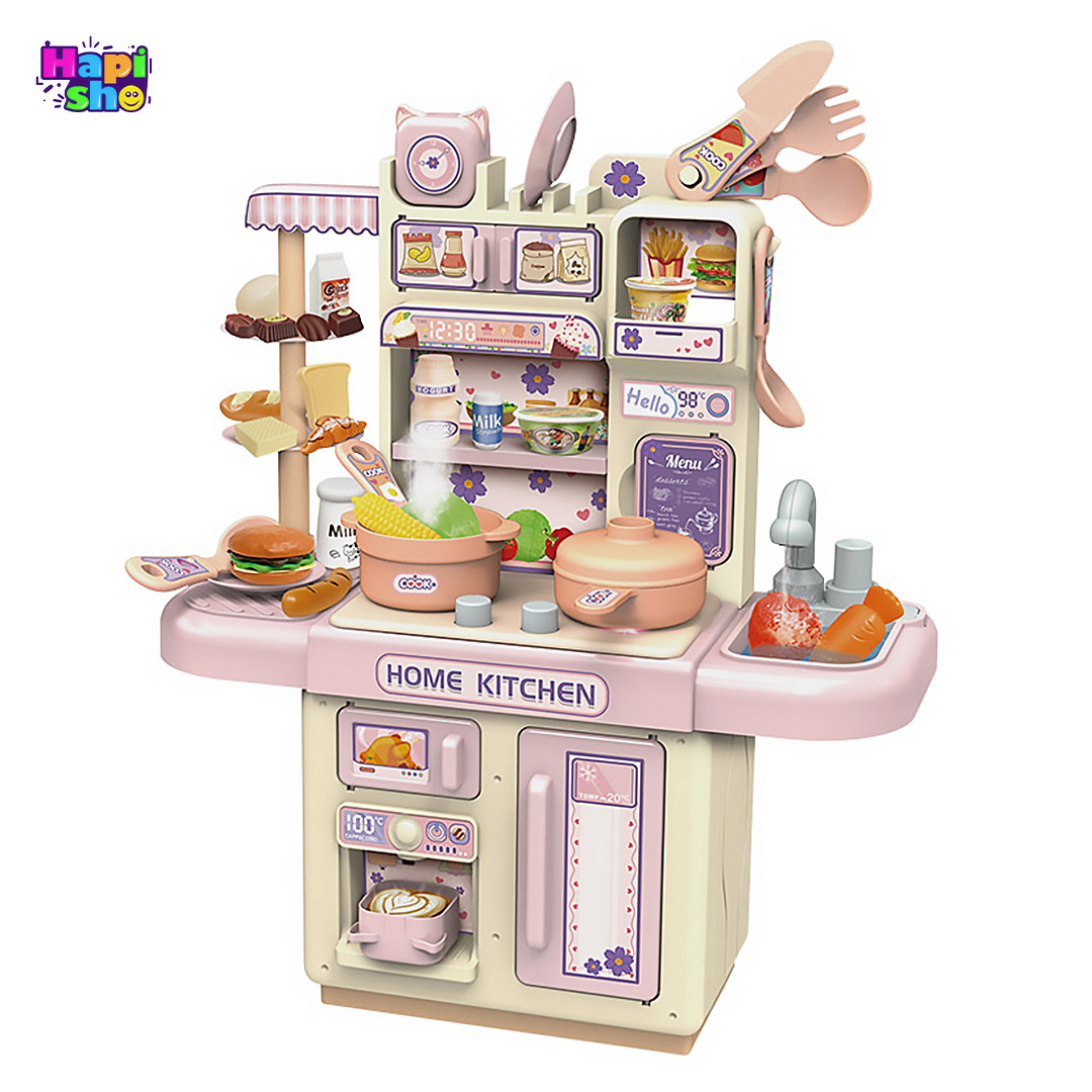  آشپزخانه اسباب بازی با اجاق بخار کن و سینک پمپ دار Dream Kitchen 