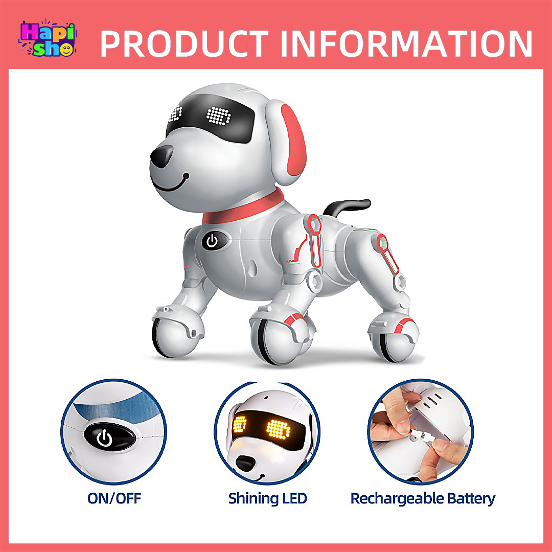 فروش ربات سگ هوشمند سخنگو کنترلی با سنسور و چراغ مدل STUNT DOG–اسباب بازی 