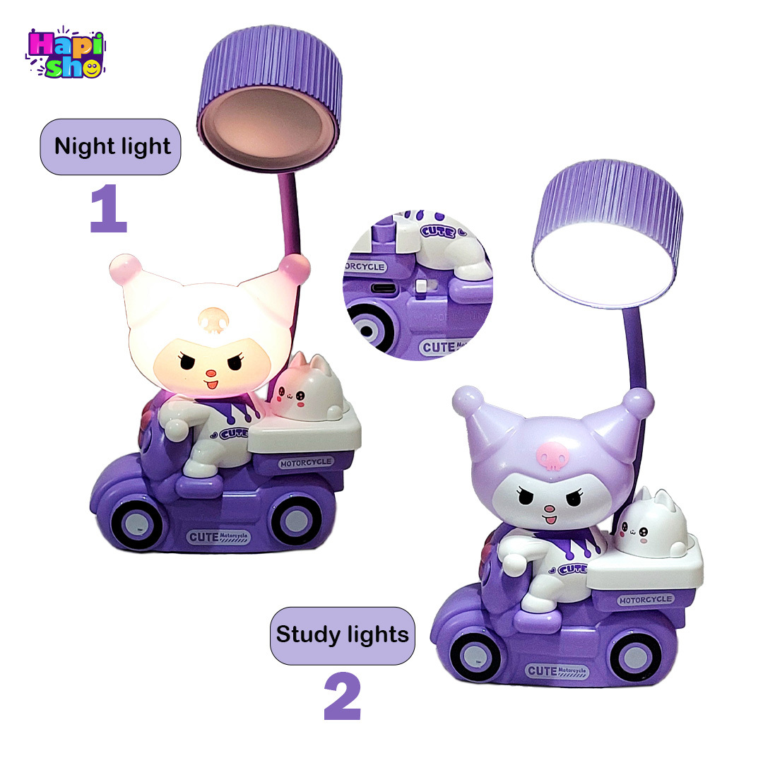  حالت چراغ خواب و چراغ مطالعه فانتزی کرومی با باتری َشارژی Table Lamp 