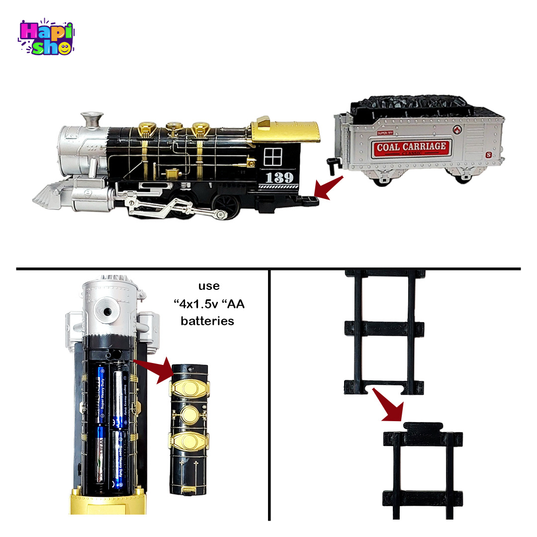 جزییات و مشخصات قطار اسباب بازی کنترلی دودزا کلاسیک مدل Simulation Train Orbit Series