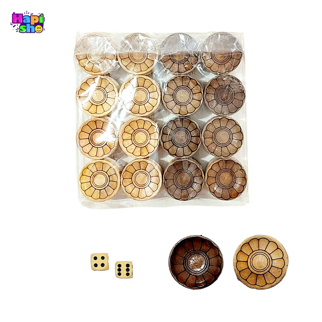  مهره های چوب گلابی طرح دار شیک متعلق به تخته نرد اصل تمام ریشه گردو سنندج طرح ابر و باد با صفحه شطرنج 50 سانتی کد 372 