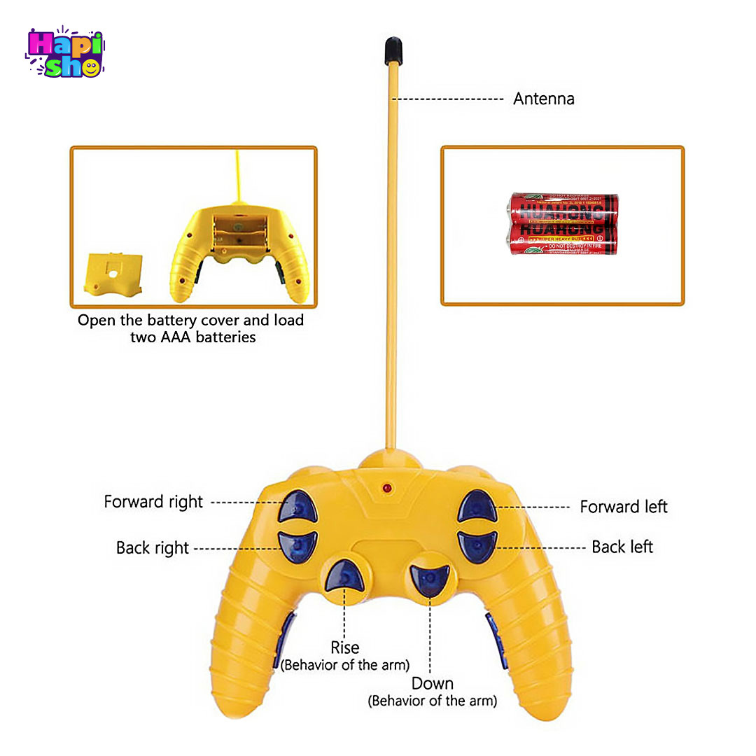 مشخصات ریموت کنترلی لودر کنترلی شارژی با بیل متحرک مدل ENGINEER HIGH PERFORMANCE