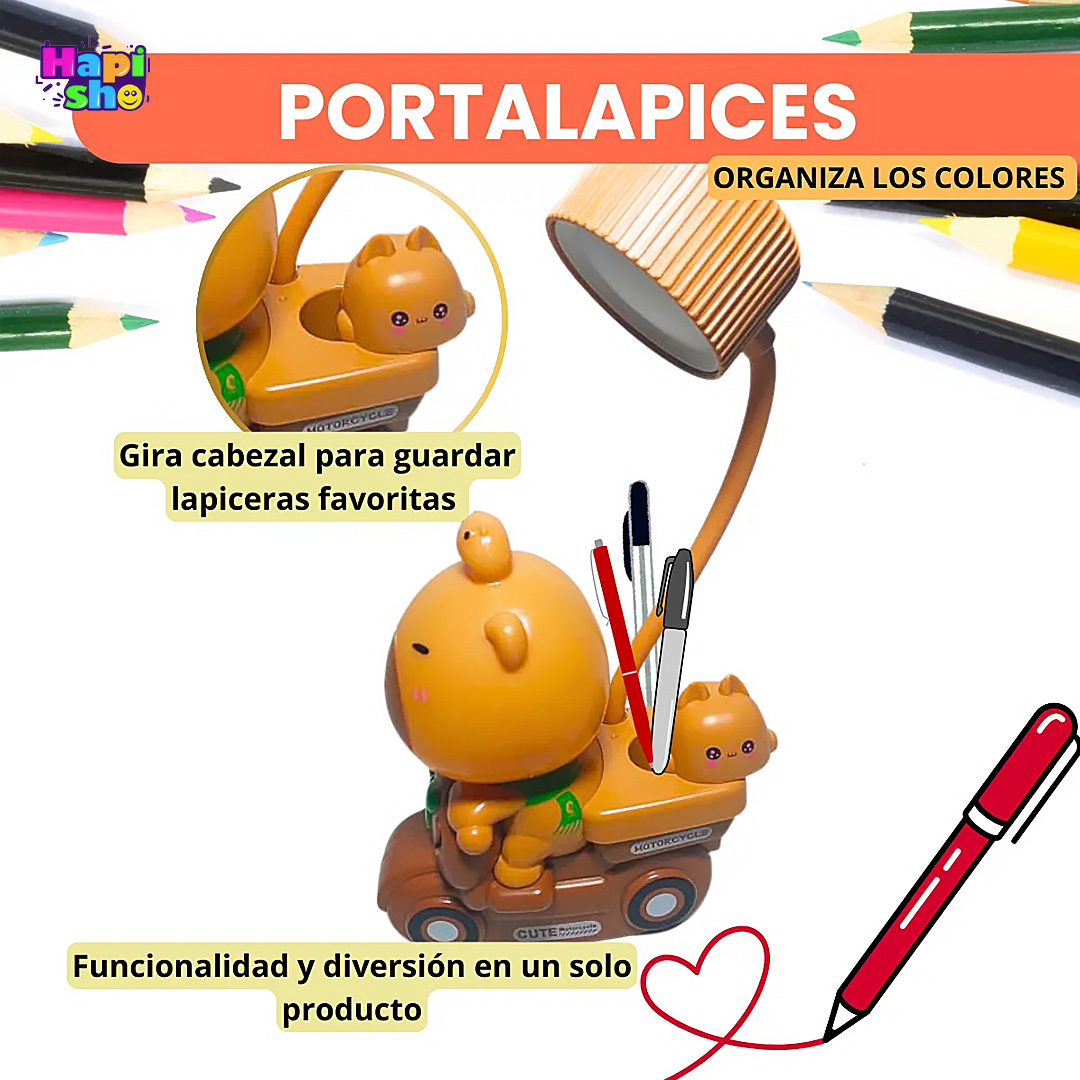 فروش چراغ مطالعه فانتزی کاپیبارا با چراغ خواب و باتری شارژی Table Lamp