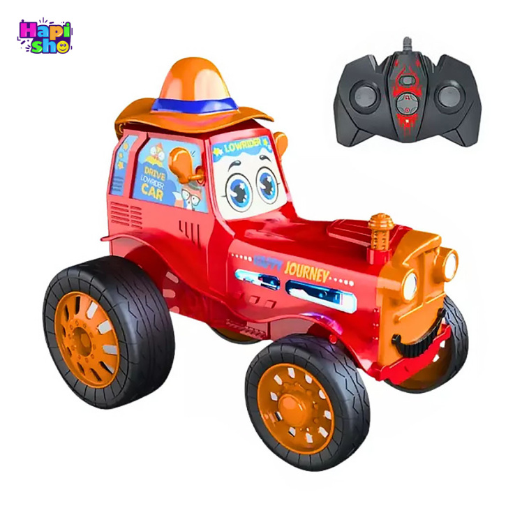 ماشین کنترلی دیوانه شارژی مدل تراکتور موزیکال با چراغ Dancing Car_اسباب بازی