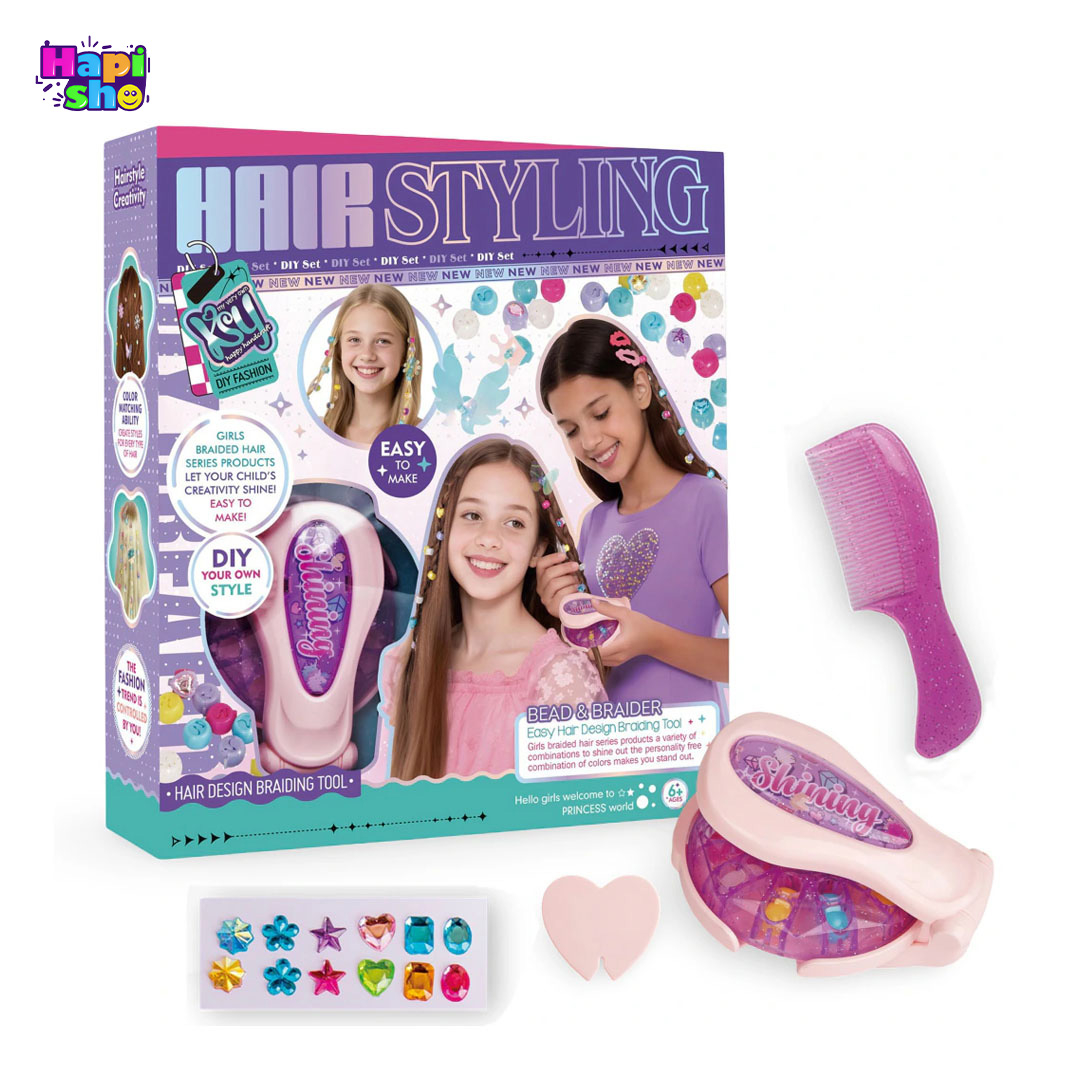  قیمت دستگاه نگین زن مو دخترانه جدید همراه با نگین HAIR STYLING 